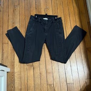 Dark grey velvet trousers